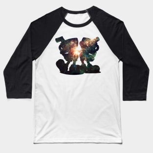 Galaxy Cuphead and Mugman Baseball T-Shirt
